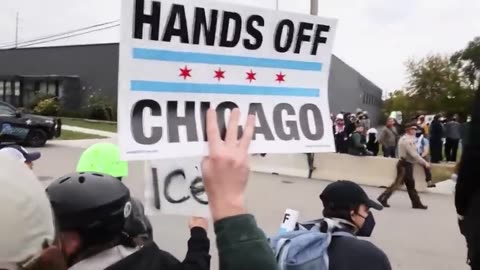 Protests Outside ICE in Chicago