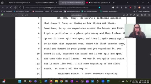 V 19 Robert Hur Classified Documents Report