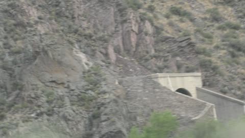 Tunnel in mountainside! Looks scary and dark!