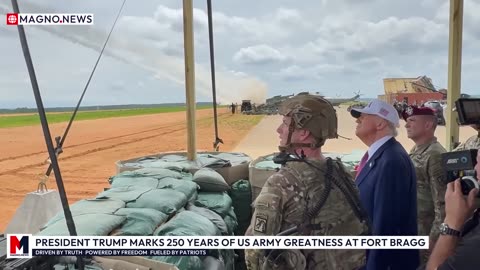 President Trump Observes US Army’s Cutting-Edge Power at Fort Bragg Military Base