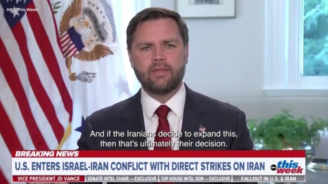 VP Vance's no-nonsense warning to Iran if they try to attack US