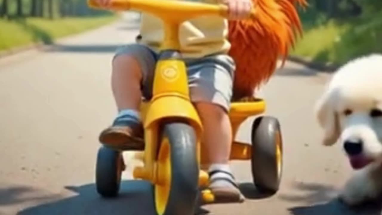 Cutest riding tricycle #trending #viral
