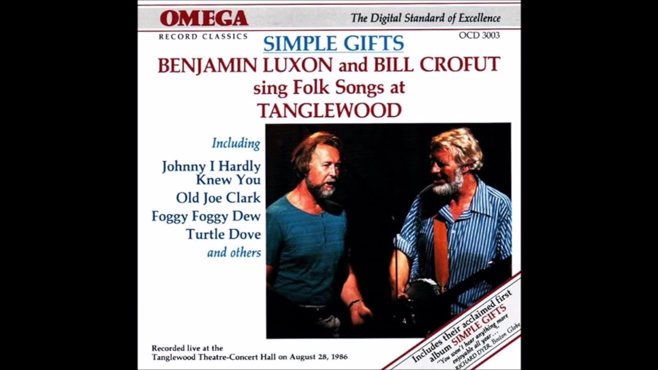 Simple Gifts/Lord of the Dance Benjamin Luxon & Bill Crofut 1986
