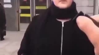 LGBT activist harasses man and discovers it was better not to harass him.