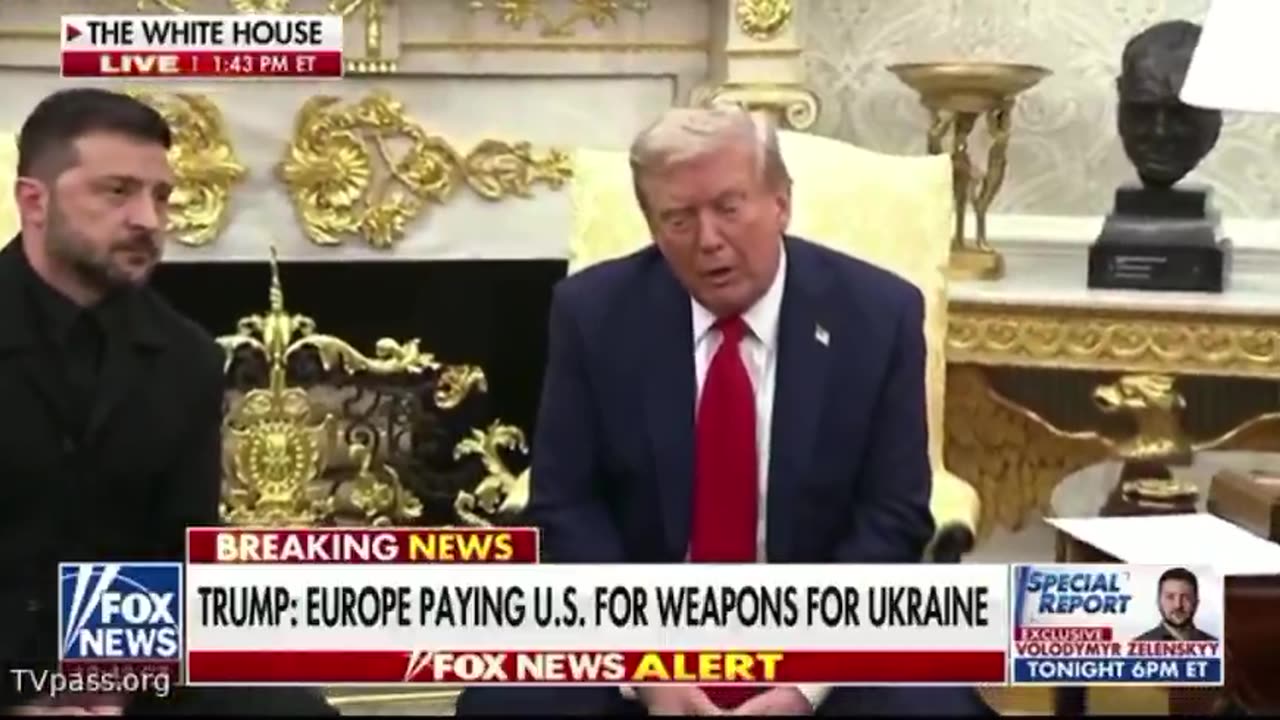 Reporter asks Zelensky “What do you need from Trump?