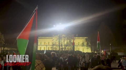 ⚡WH last night: protesters waved HAMAS flags & shouted Allahu Akbar