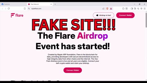 XRP/Flare Scam on Facebook