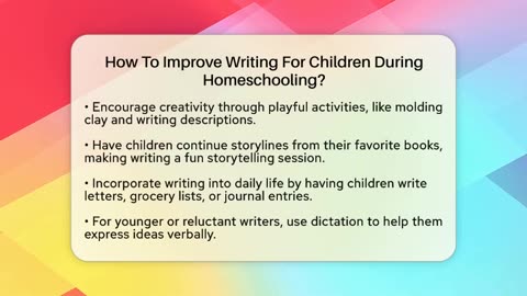 How To Improve Writing For Children During Homeschooling_ - Better Family Relationships