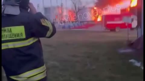 Oktyabrsky, Volgograd Region, Zhutovskaya oil depot as of this morning.