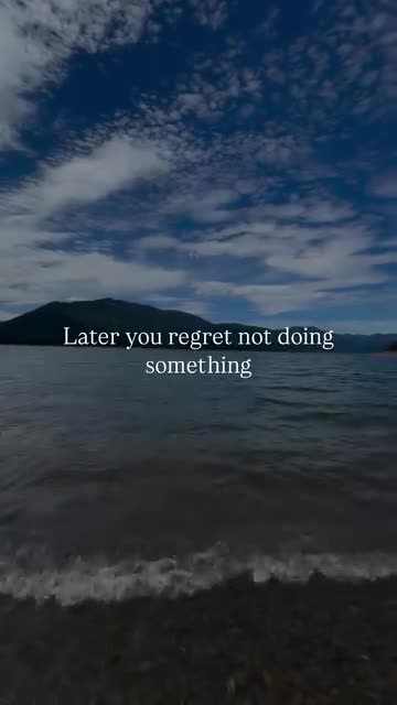 Don't leave it for later