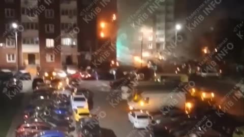 🛸💣 Ukraine Russia War | Kamikaze Drone Blast in Kyiv Parking Lot | RCF