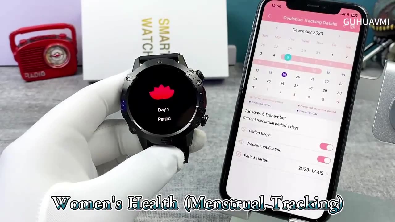 Smart Watch Heart Rate Blood Pressure Oxygen Uric Acid Fitness Tracker Bluetooth Call ECG+PPG