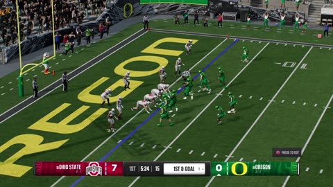 EA Sports College Football 25 Ohio State Dynasty Year 1 Game 6 Ohio State Vs Oregon CPU Vs CPU
