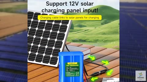 Mspalocell 12V Rechargeable Lithium battery 5600 mAh with Charger Bare Leads Wir