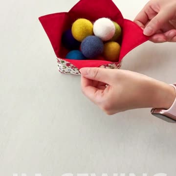 Lotus Fabric Box🎁✨ | DIY | Quick Sewing Tips No.296