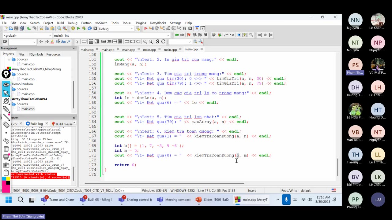 Nhập môn lập trình (C++). Buổi 6. Mảng 1 chiều