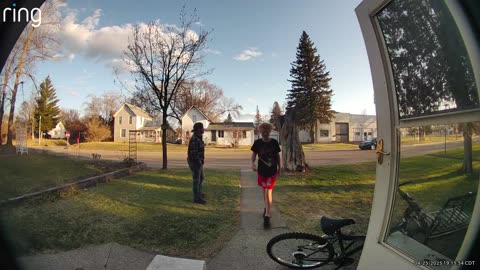 Parkour Fail Caught on Ring Doorbell
