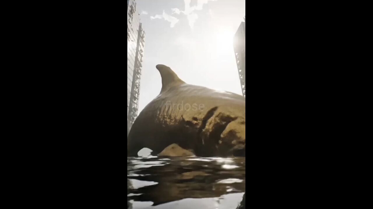 Giant Golden Monster Fish Wreaks Havoc on City