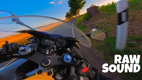 Honda CBR 600 F4i Narrow Country Road ride RAW sound 4K/60FPS POV by Combastaboyy