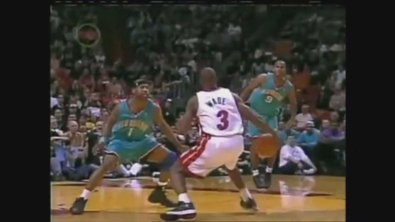 Dwyane Wade 12 Points 7 Ast Vs. NO Hornets, 2004 Playoffs Game 7.