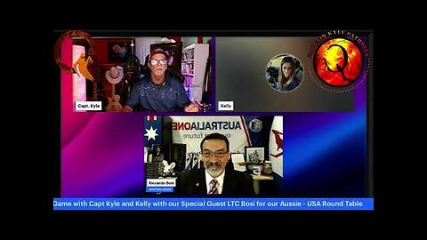 Capt Kyle Patriots End Game US Aussie Rd Table w Capt Kyle, Kelly & LTC Bosi