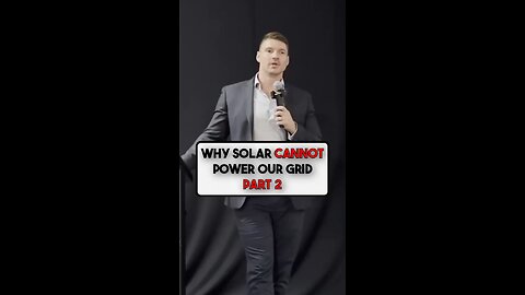 Why solar panels cannot realistically power the electricity grid of a prosperous first world economy