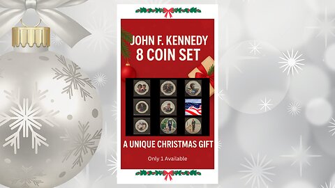 Rare JFK 8-Coin Silver Collection | One Available | Christmas Gift for Collectors