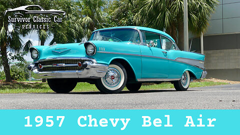 Nice driver quality VC code 57 Bel Air 2DR Hardtop, Surf Green, 350CI V8/TH-350! For Sale!