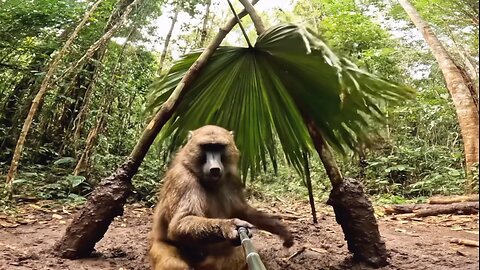 Monkey making house gone wrong😂✨