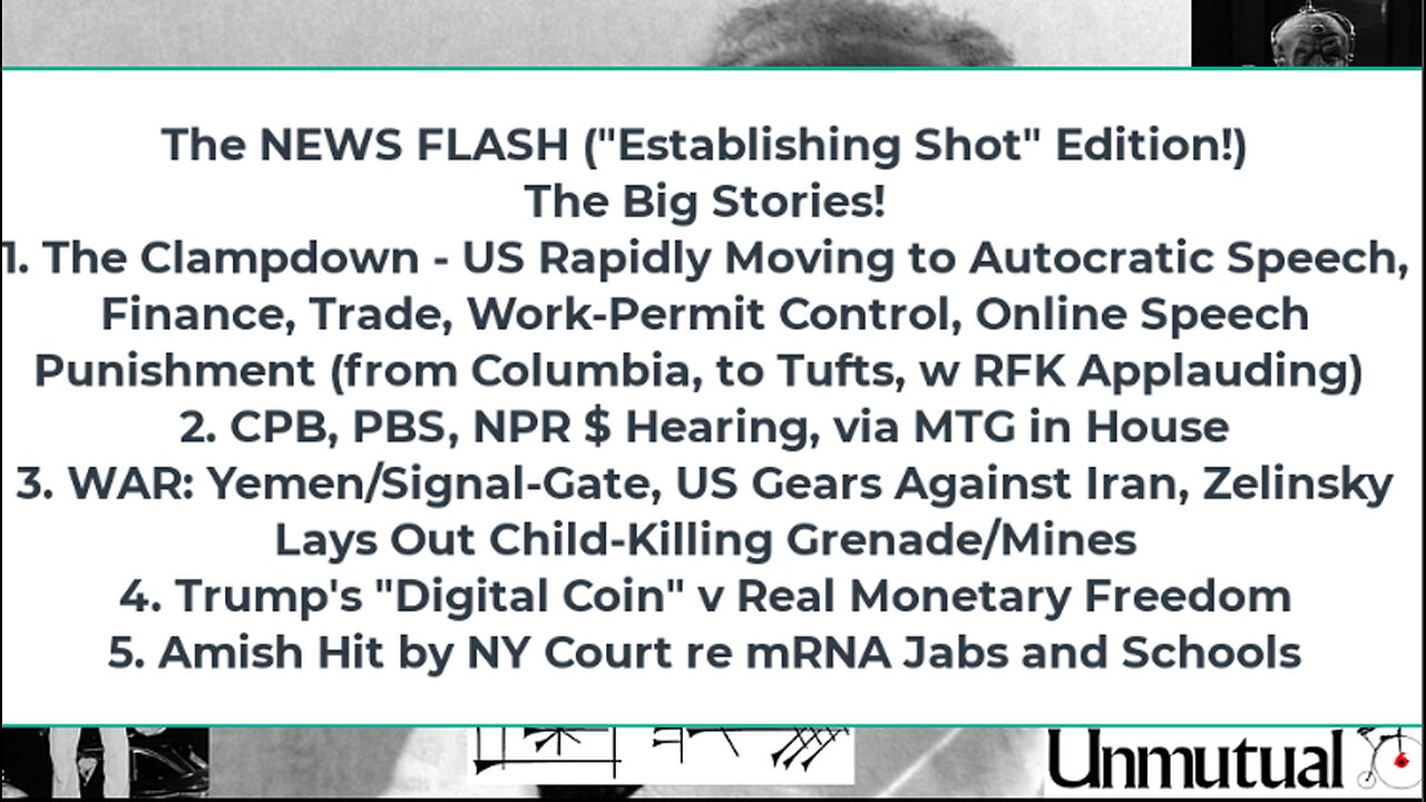 Liberty Conspiracy LIVE 3-26-25 PBS Funding? US Militarists Leak, Immigration Cops