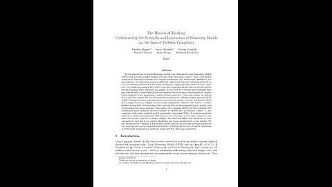 The Illusion of Thinking. 2025 A Puke(TM) Audiopaper
