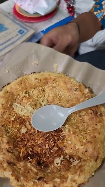 Egg crust is a typical food from Jakarta, Indonesia