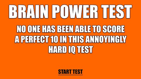 Brain Power Test