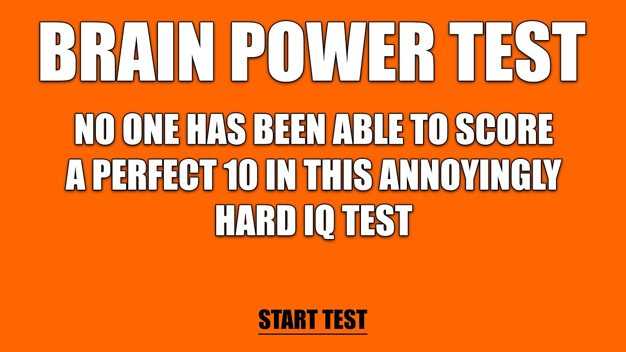 Brain Power Test