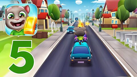 Talking Tom Gold Run - Gameplay Walkthrough Part 5 - Double Speed Run (iOS, Android)