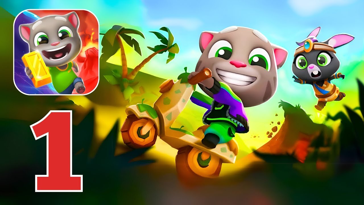 Talking Tom Time Rush - Gameplay Walkthrough | Part 1 (Android, iOS)
