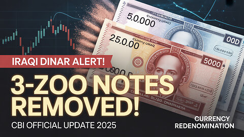 🚨 Iraqi Dinar ALERT Sudden Removal of 3-Zero Notes Announced! 💰 CBI Update 2025 💥 Today IQD News!