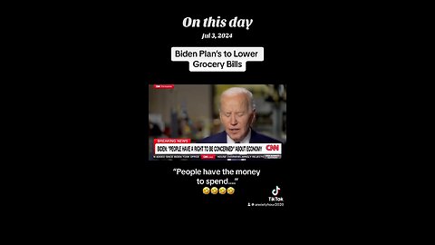 FLASHBACK: When Biden said you have the money to spend, during the highest inflation years…