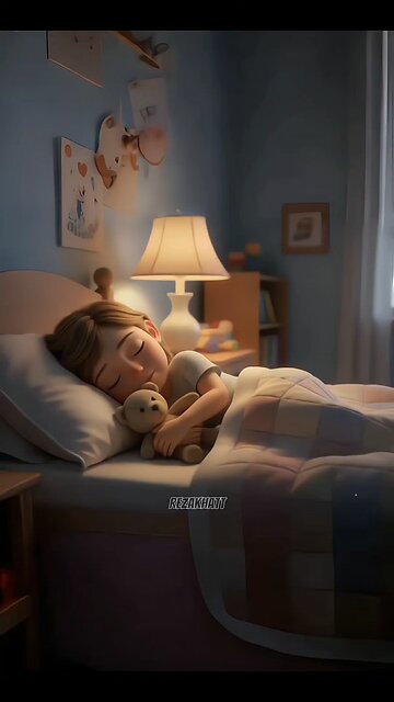 Sweet dreams and teddy bear hug