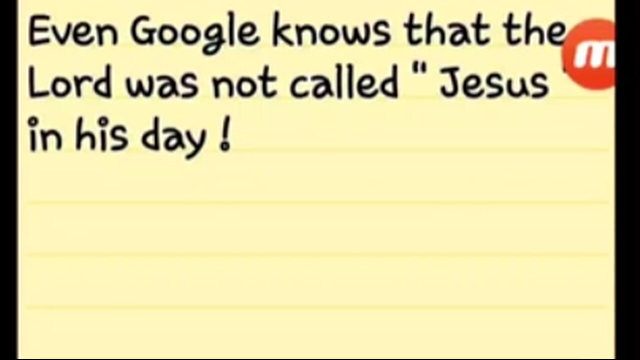 Even Google knows that the Lord was not called " Jesus " in his day ! - GMS - Greatmillstone