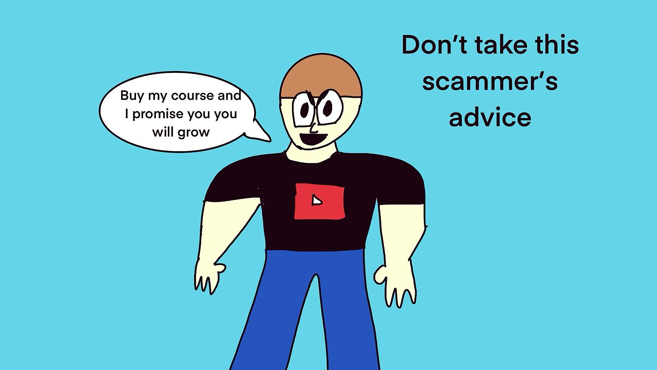 YouTube guru scammer animation