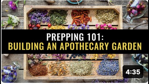 "Creating an Apothecary Garden for Preparedness"