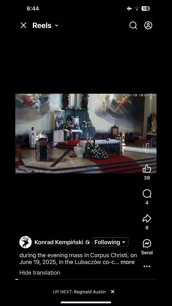 In Polish church Corpus Christi 19/06/2025