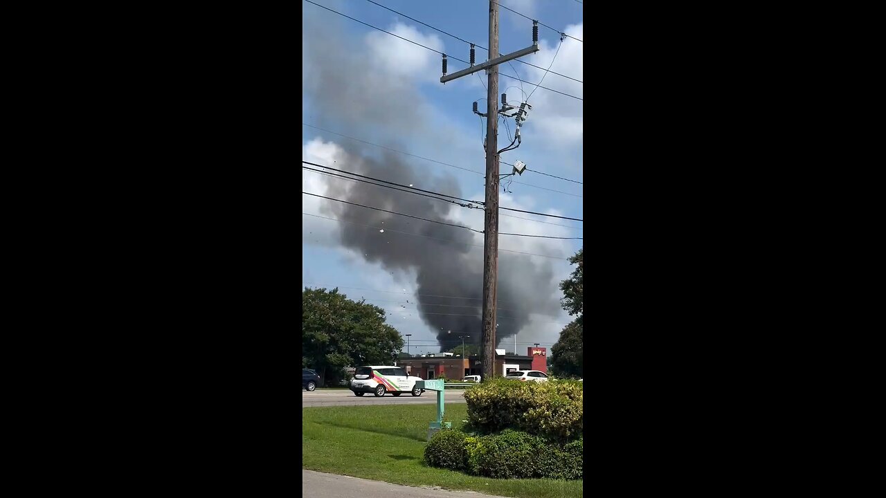 Three firefighters were injured while responding to a building explosion in