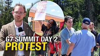 G7 summit shields world leaders from protesters with 'designated protest zone'