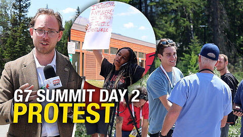 G7 summit shields world leaders from protesters with 'designated protest zone'