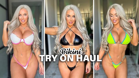 Bikini Try on Haul - Tiny G String Edition