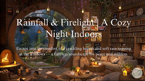 Crackling Fire and Rain Sounds for Deep Sleep, Study, Relaxation and Focus