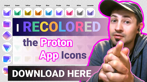 Install ReColored Proton App Icons On Your (DeGoogled) Android Phone