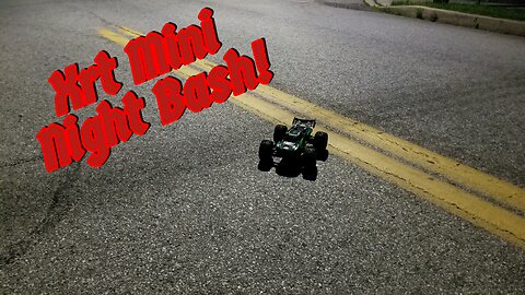 Traxxas XRT Mini at Night